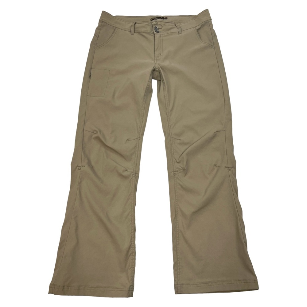 Prana Women's Halle Roll Up Convertible Hiking Pant Sand Size 14 Regular Inseam